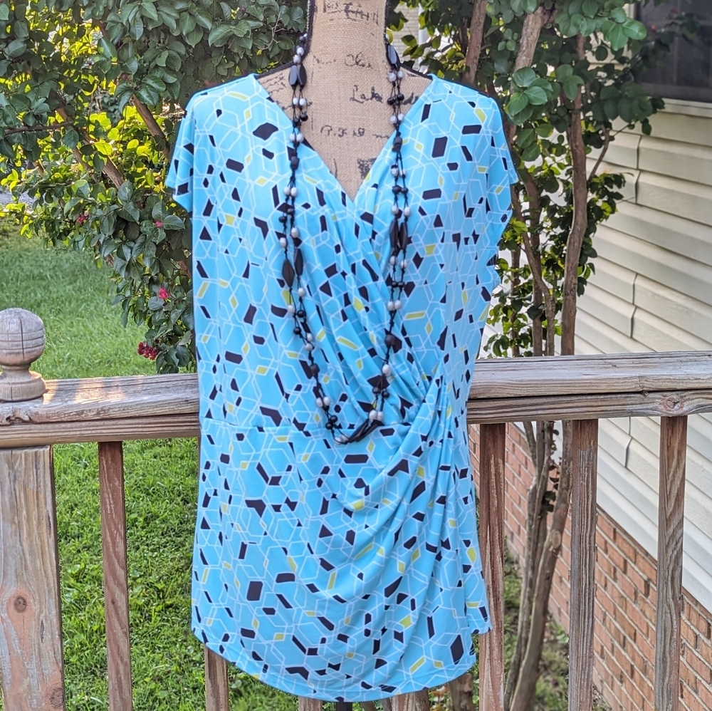 Criss-Cross Front Sleeveless Blouse by Worthington